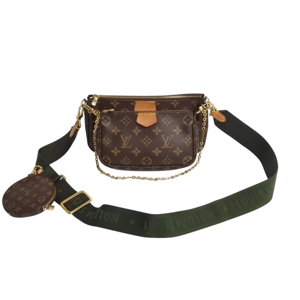 LOUIS VUITTON Monogram Multipochette Accessoires Khaki Green Shoulder Bag